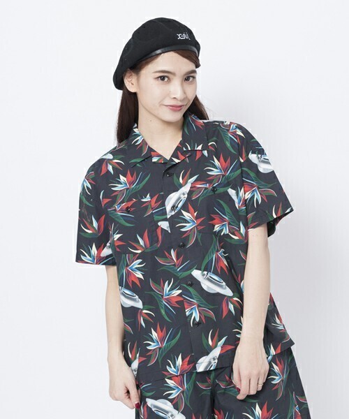 X-girl LEAFSTALK & UFO S/S SHIRT