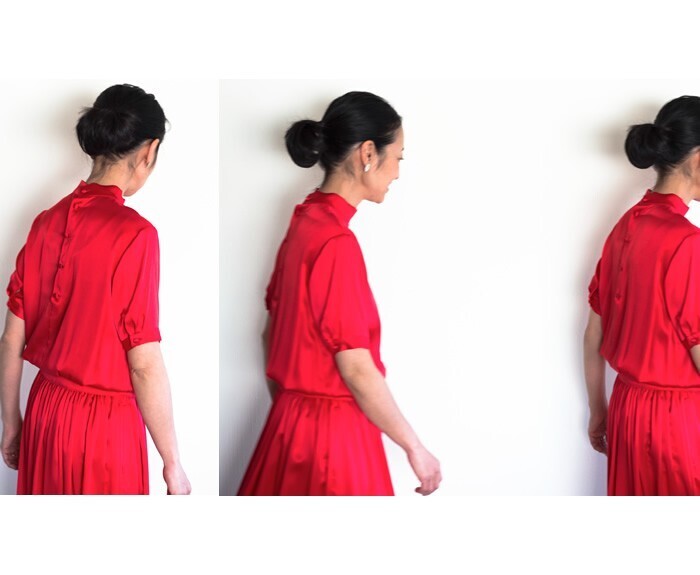 humoresque small satin blouse