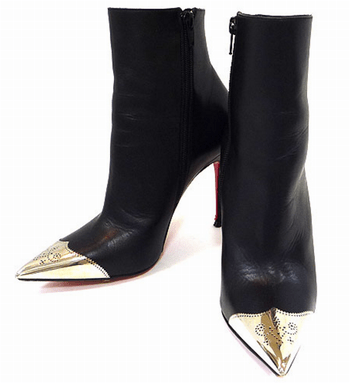 Christian Louboutin クリスチャンルブタン レザーショートブーツ