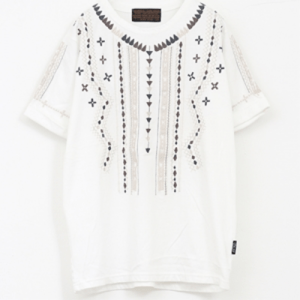CUBE SUGAR 20/-天竺刺繍入りクルーTシャツ(17034328)