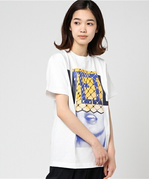 Ray BEAMS VEIL / ビッグロゴ プリント Tシャツ
