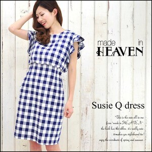 made in HEAVEN 【楽天市場】フリルギンガムチェックワンピース Susie Q dress【送料無料】【smtb-k】:cagliari