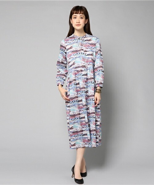 t.yamai paris Posy Landscape シャツワンピース