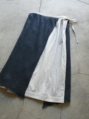 Vlas Blomme GentryLinen 裏付スカート