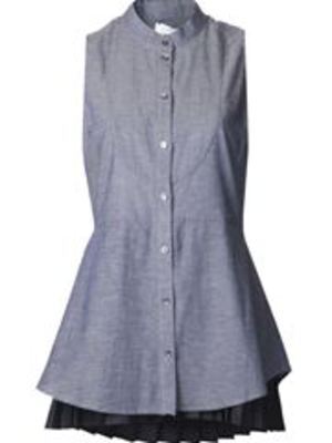 DEREK LAM Chambray Blouse
