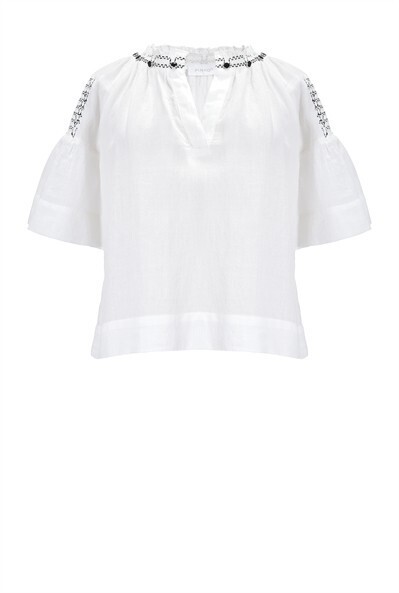 PINKO Cotton voile blouse
