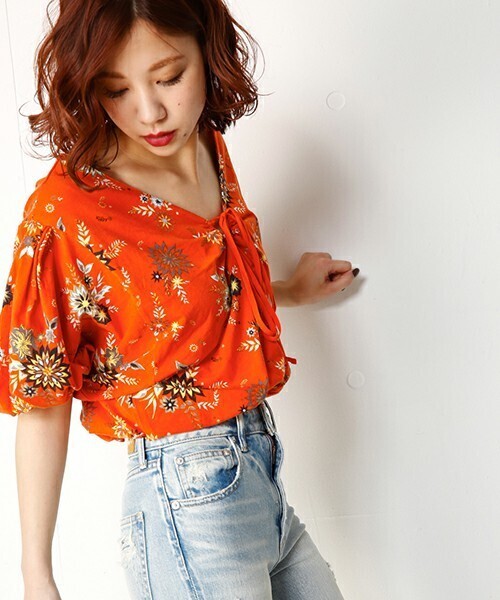 SLY DARLIN DAHLIA ギャザーTOPS