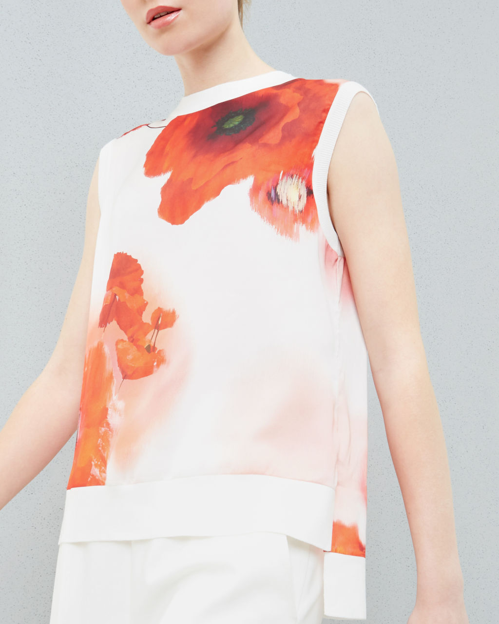 Ted Baker London Playful Poppy woven top