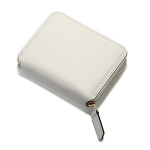 L'arcobaleno ラウンドジップミニウォレットGOAT（WHT*GRY）
