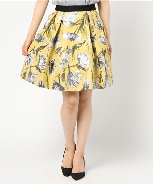 LANVIN en Bleu ジャガードスカート