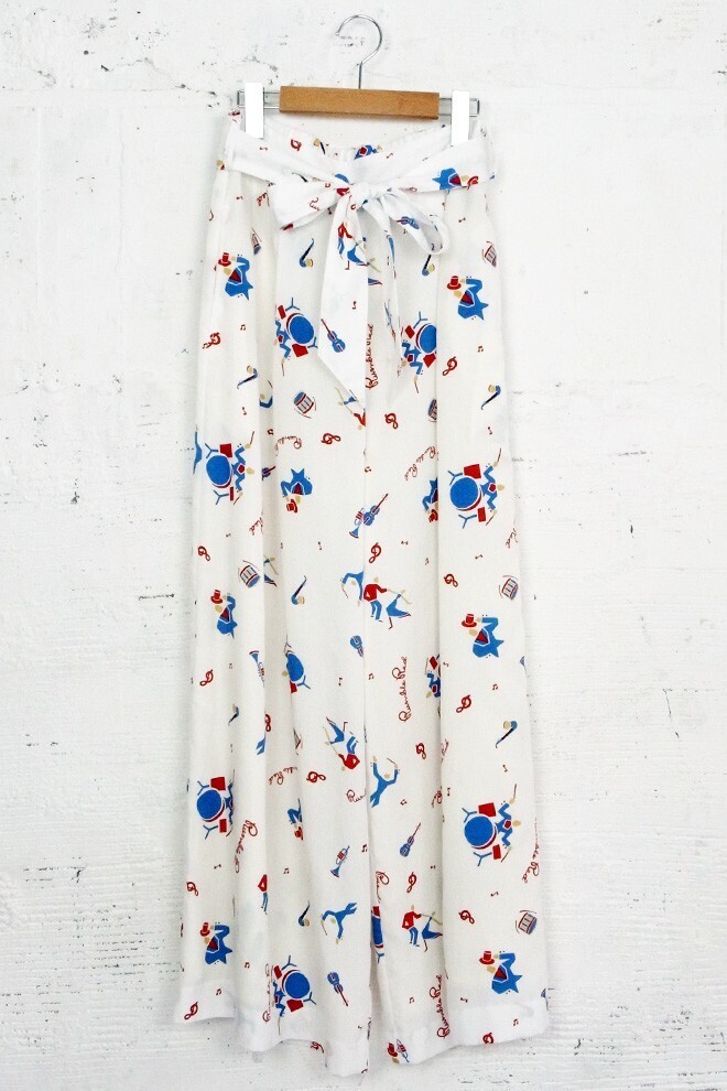 RUMBLE RED Atomic Pattern Ribbon Pants