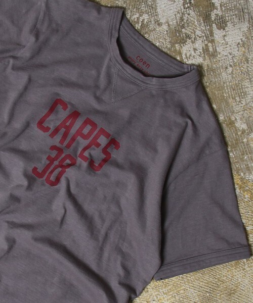 coen ガゼットスラブクルーネックTシャツ2