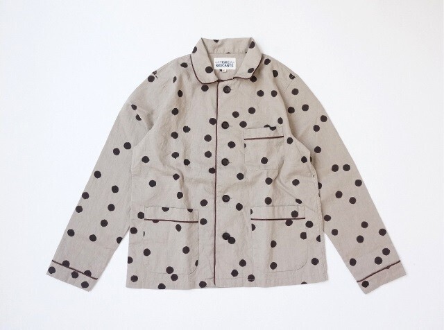 TIGRE BROCANTE 注染ドットパジャマシャツ