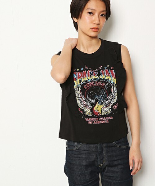 RODEO CROWNS WIDE BOWL FRILL BAND タンクトップ