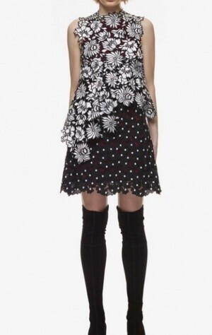 Self-Portrait millie layered ドレス