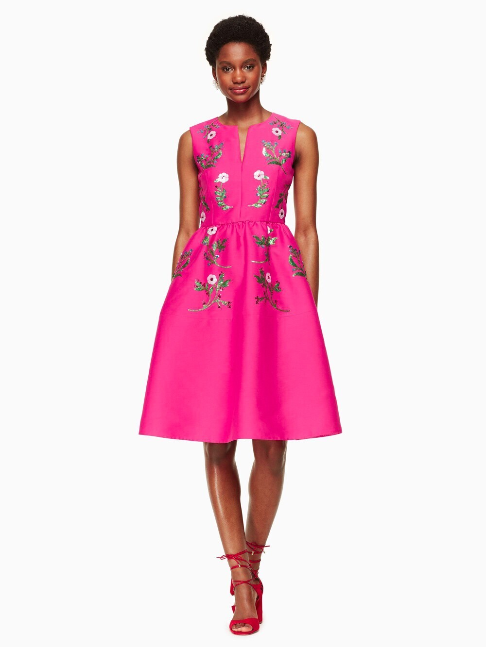 kate spade new york シーニックルート フローラル エンベリッシュ ドレス