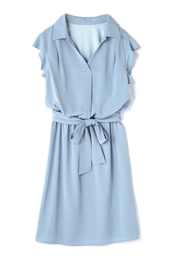 PROPORTION BODY DRESSING ラッフルスリーブゆるシャツワンピース
