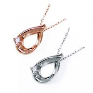 JURER DEUX 10金ダイヤモンドドロップペンダント