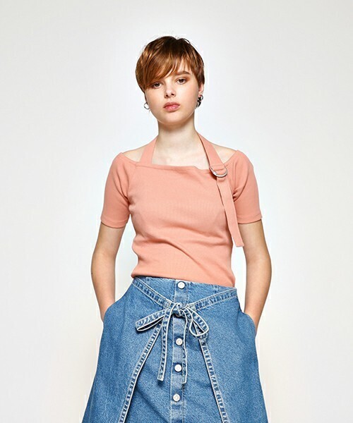 moussy SHOULDER OPEN TEE
