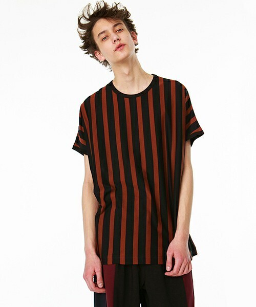 SHAREEF BLOCKS STRIPE DOLMAN S/S BIG-T