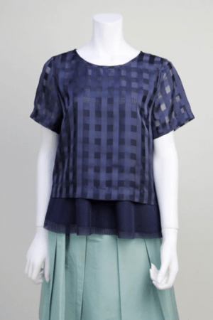 trois 【T51-3125】trois / チェック柄ブラウス