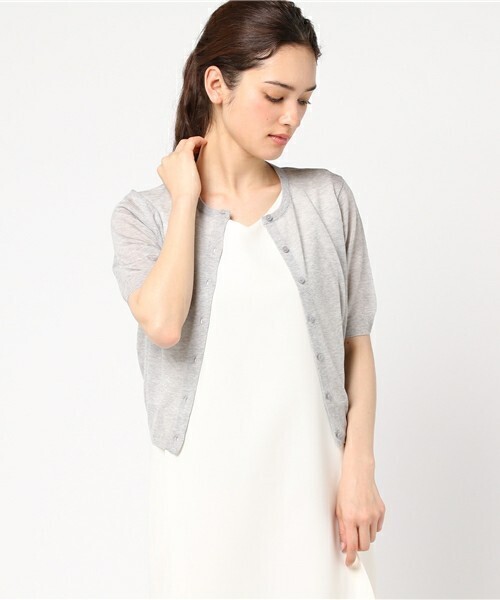 MACKINTOSH PHILOSOPHY コットンアセテート半袖カーディガン