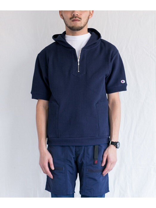URBAN RESEARCH DOORS H/S PULLOVER SWEAT PARKA
