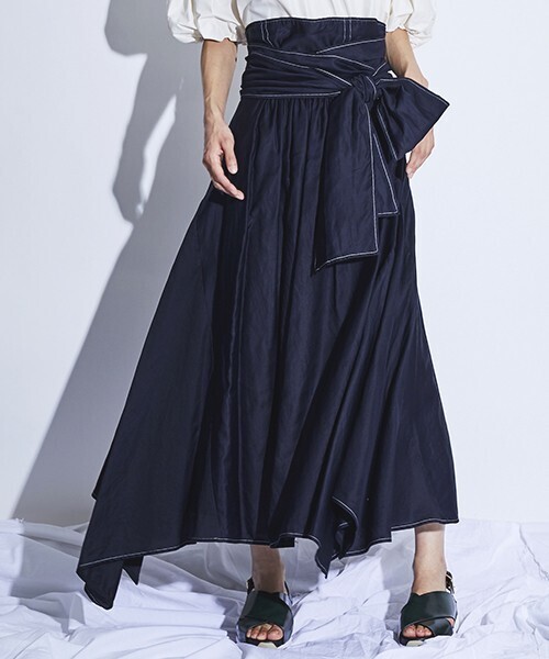 STUDIOUS HIGH ハイウエストリボンスカート