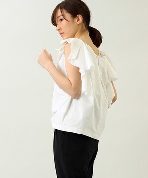 RACEA タックフリルコットンブラウス | すべての商品 | RACEA ONLINE STORE ラシア公式通販サイト