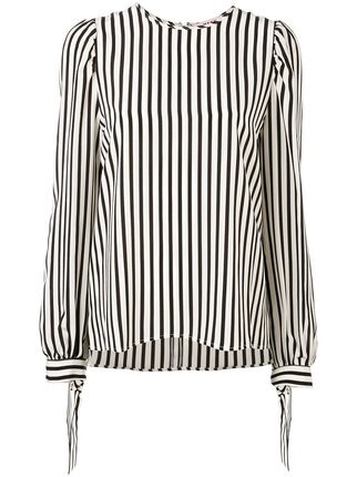 MSGM ストライプ柄ブラウス
