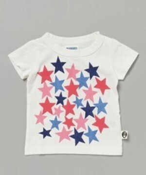 RUGGEDWORKS カラフル発泡プリント星柄Tシャツ