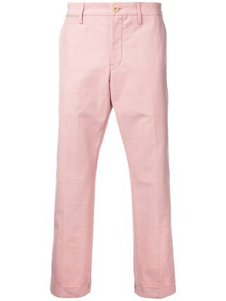 sacai スクエアパターン パンツ