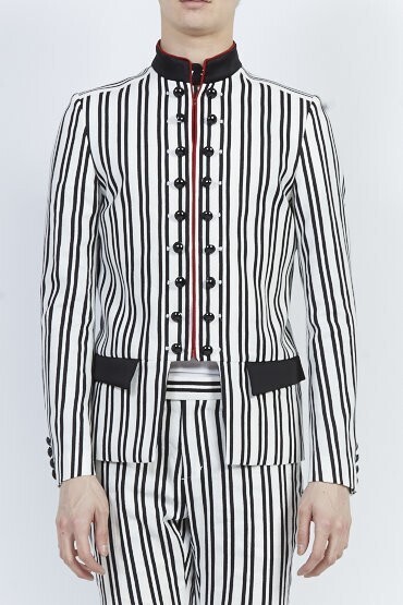 GalaabenD Linen Napoleon Stretch Jacket
