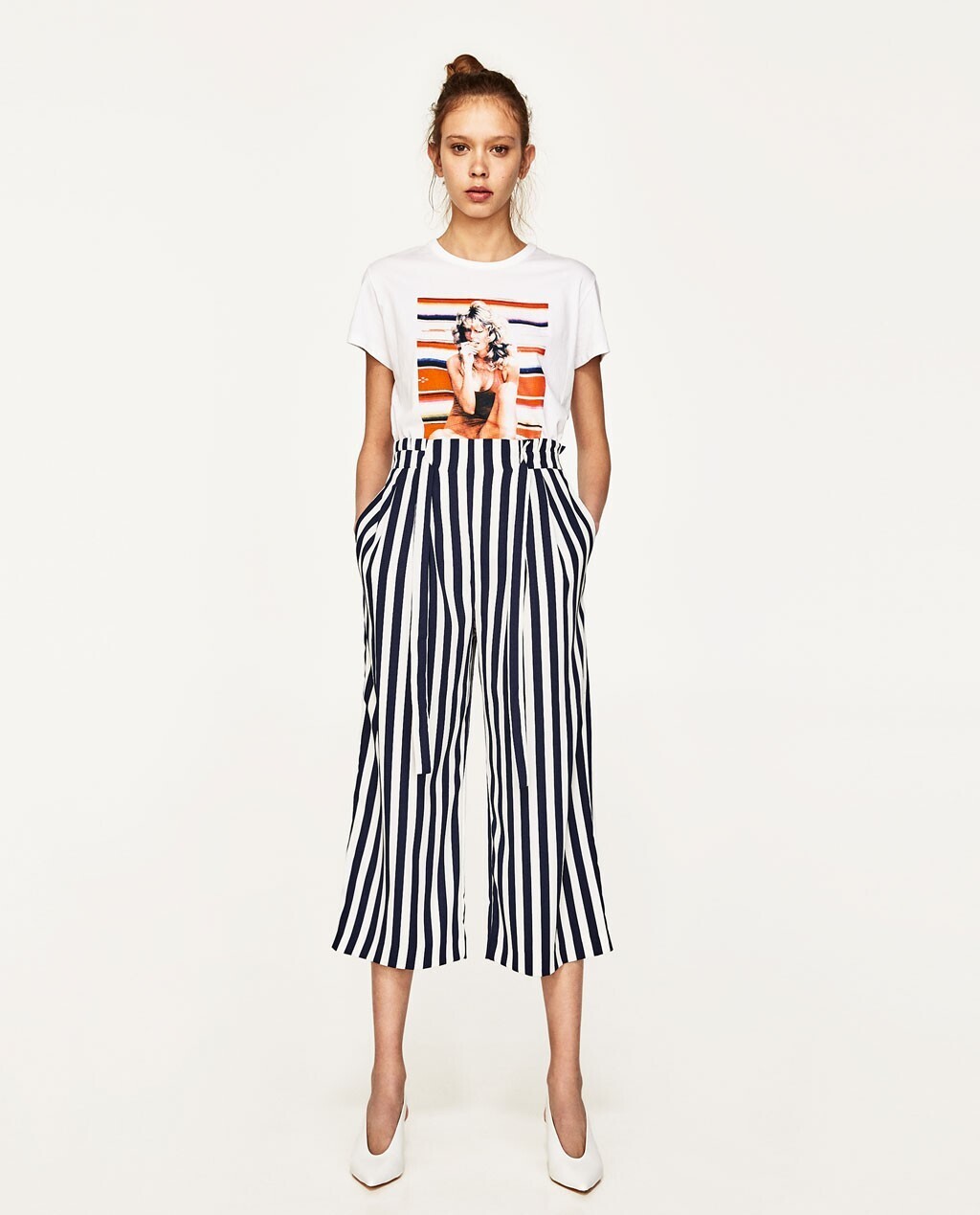ZARA ワイドパンツ
