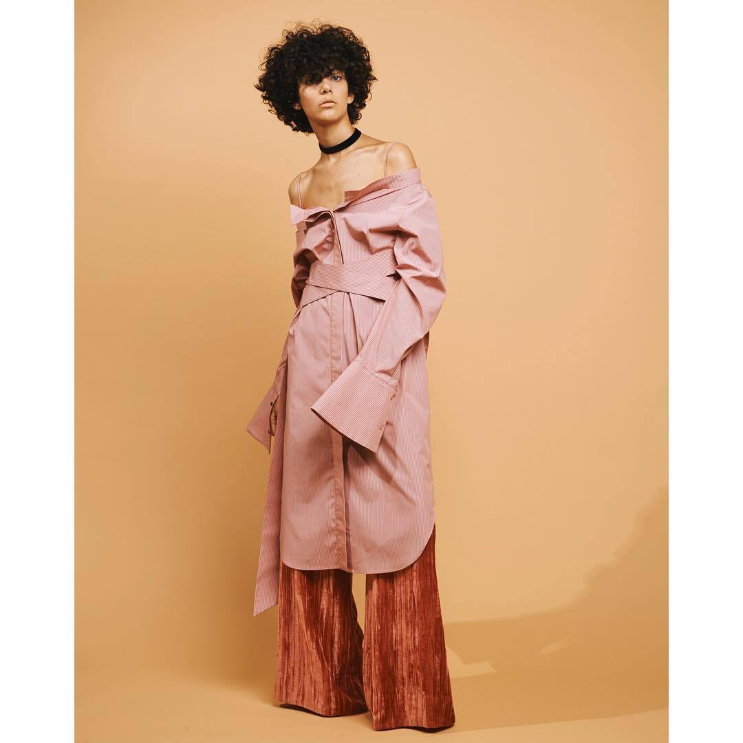 IRENE Cross String Long Shirt