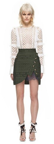 Self-Portrait daisy frill detail top