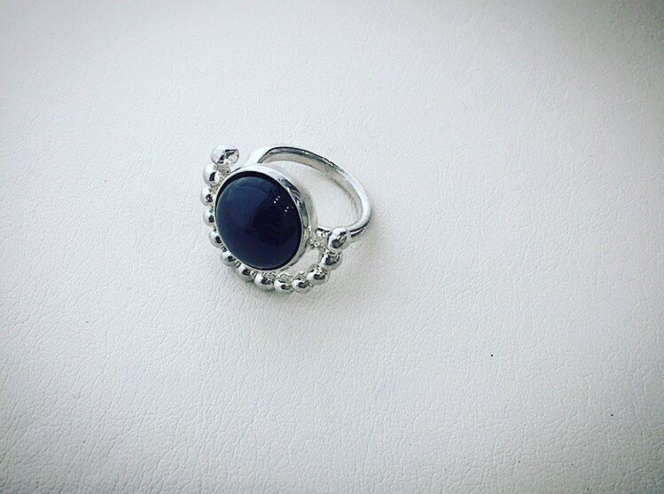 R.ALAGAN ART DECO ONYX RING