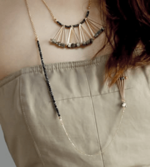 raffia 【JC2393】JewCas 2016A/W グリーズロングネックレス