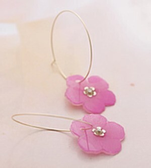 raffia Jewel Casket/Flor hoop pierced 2014SS