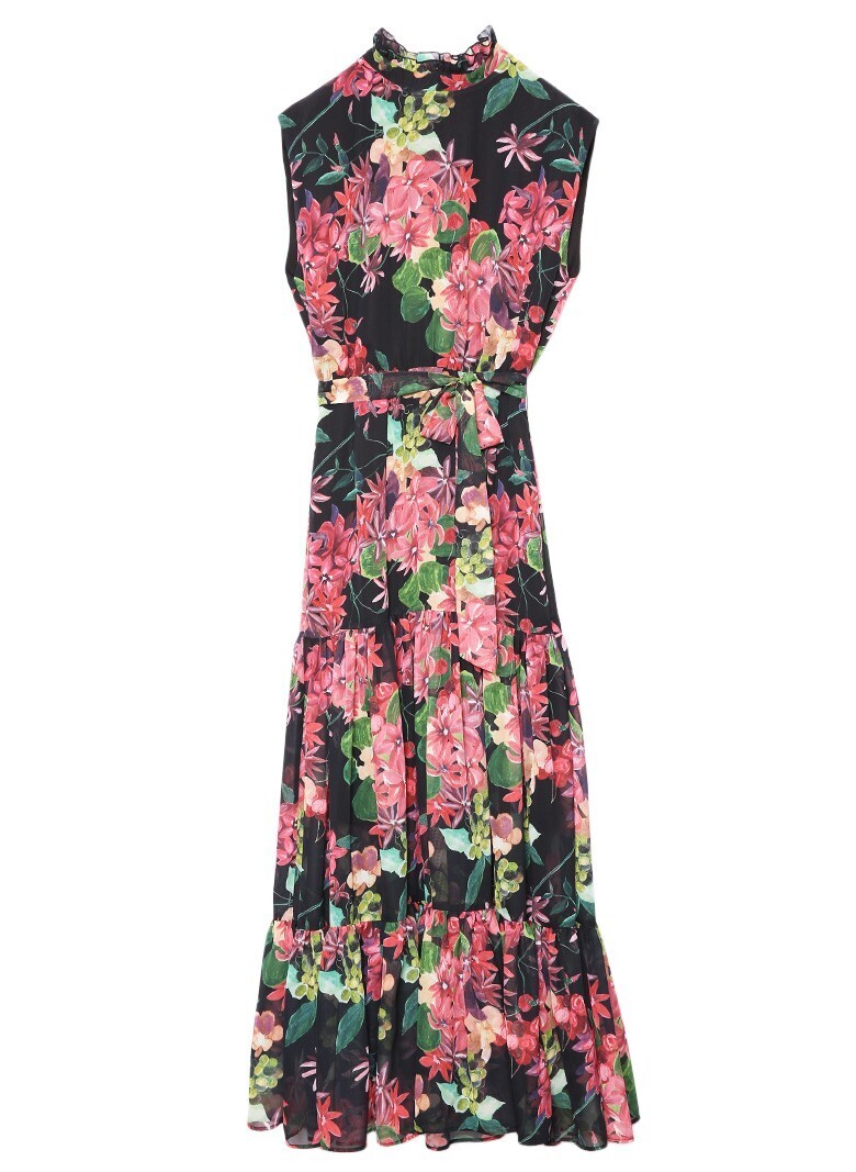 AMERI VINTAGE ARIANNA TIERED DRESS