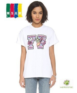 MSGM トロピカル×“77”ロゴ★Tシャツ