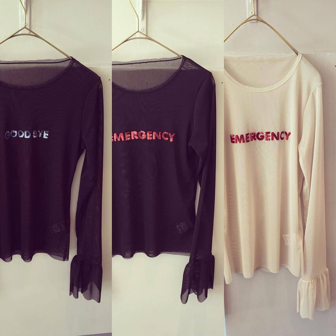 Tu es mon TRESOR チュール ロングTEE　GOOD BYE
