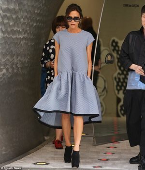 Victoria Beckham voluminous dress from Victoria Beckham spring/summer 14 collection