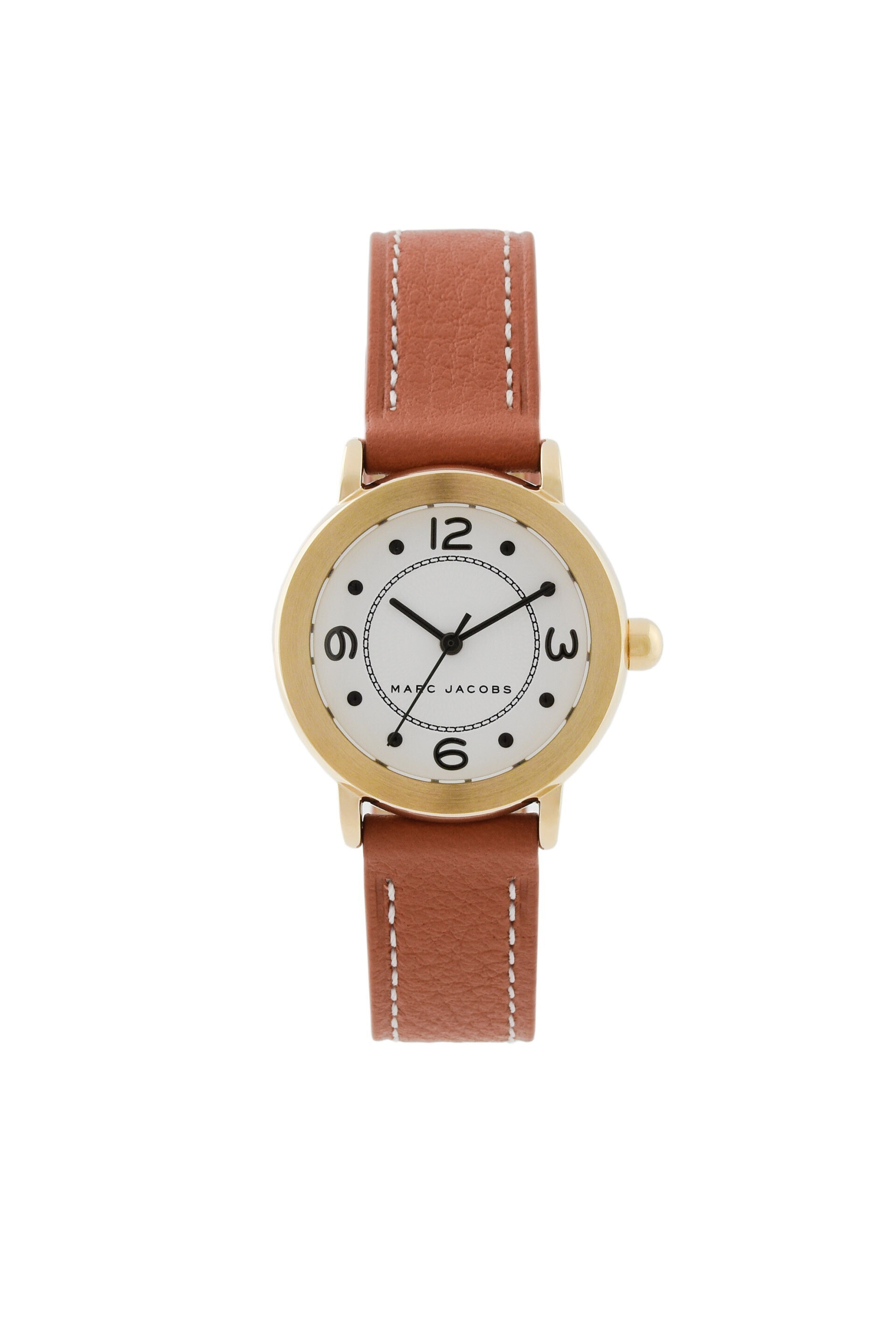 MARC JACOBS Riley 28 Ion Plating Gold Tan Strap