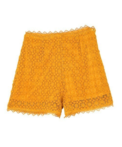 dazzlin クロシェレースハイウエストショートパンツ