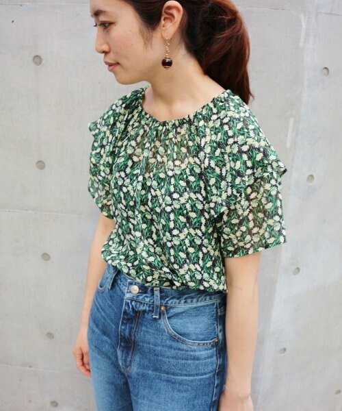 THE IRON PRINT SILK トップス