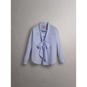 BURBERRY コットンタイネックシャツ