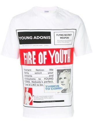 LOEWE T-Shirt Fire Of Youth Poster