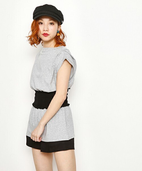 SLY WAIST SHIRRING CUT TUNIC