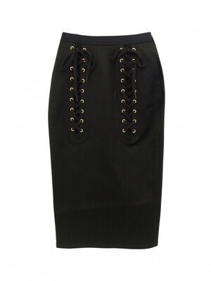 Honey mi Honey laceup denimskirt